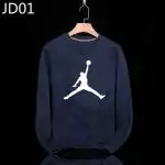 air jordan pulls manche longue col rond bigblue jd01